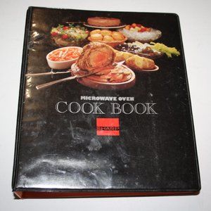 Vintage Mircowave Oven Cook Book Binder (ba)